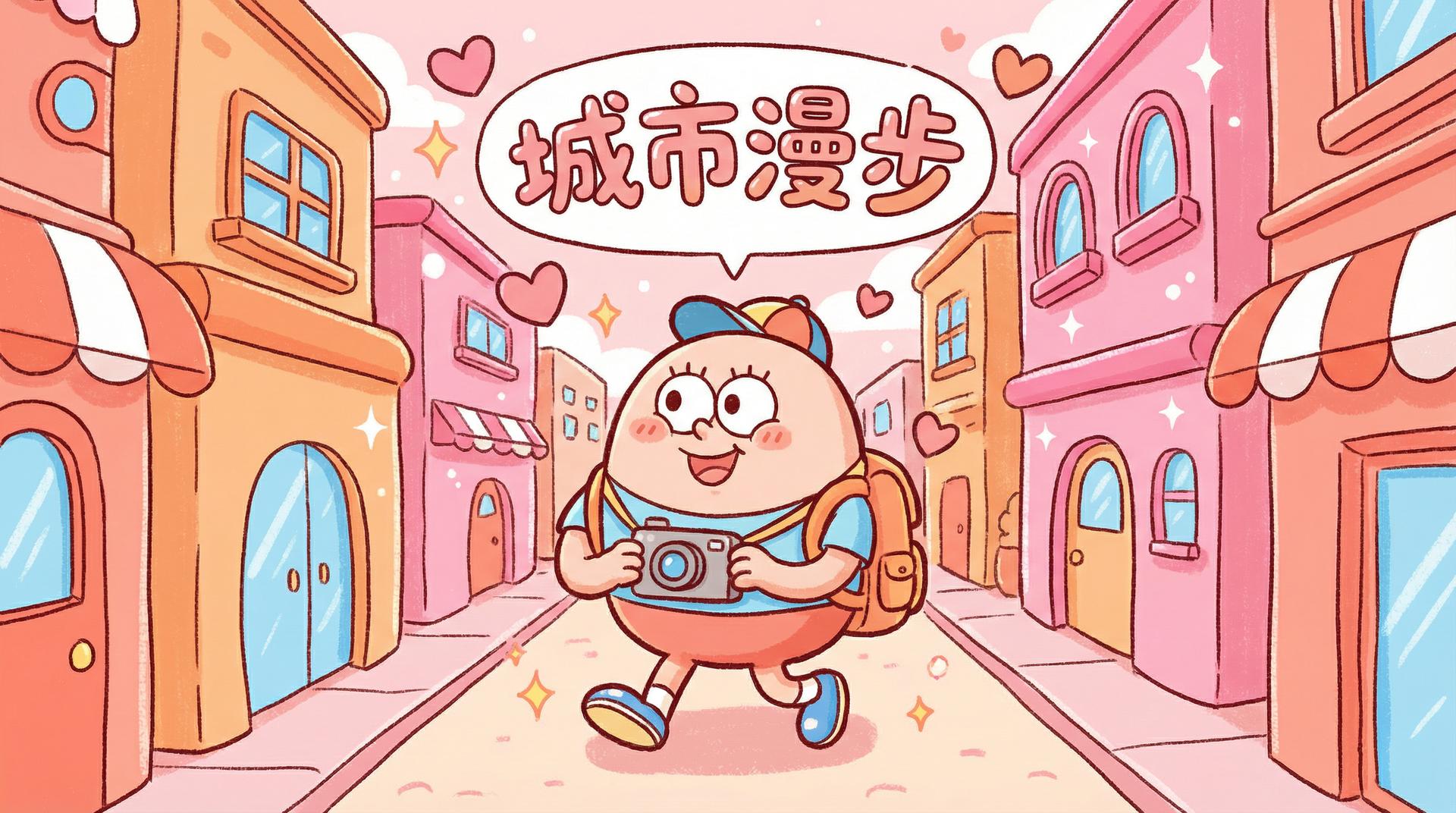 抖音风视频教程城市漫步