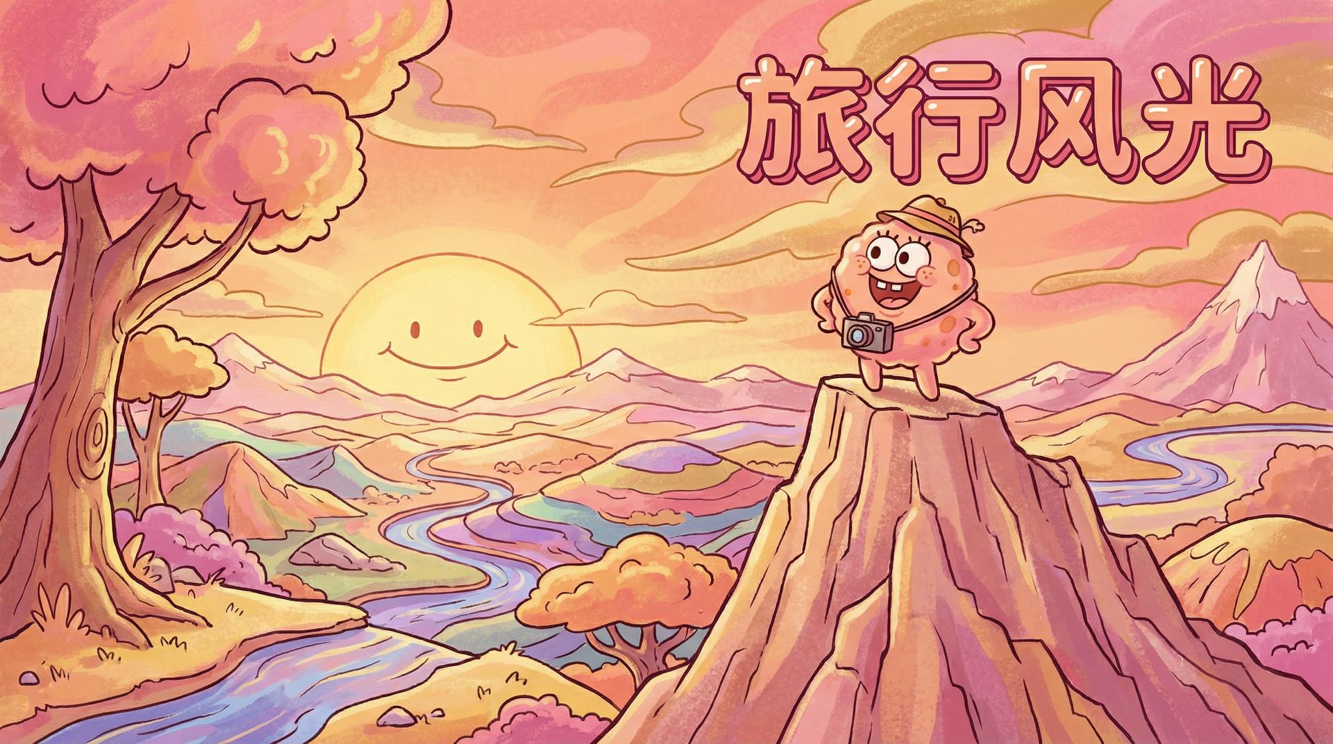抖音风旅行风光视频